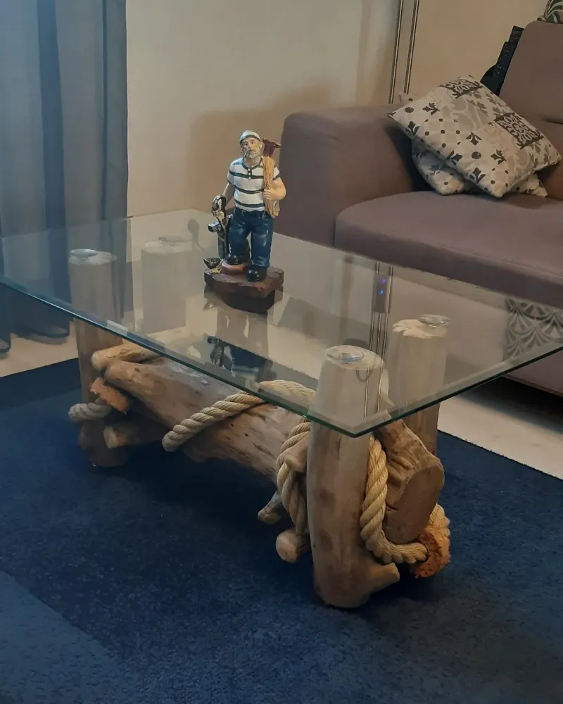 Table basse bois flotté à Royan